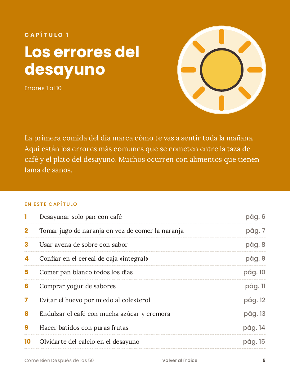 Ejemplo de apertura de capítulo de la guía